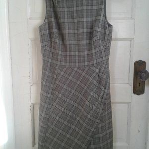 Banana Republic plaid dress adult size 8